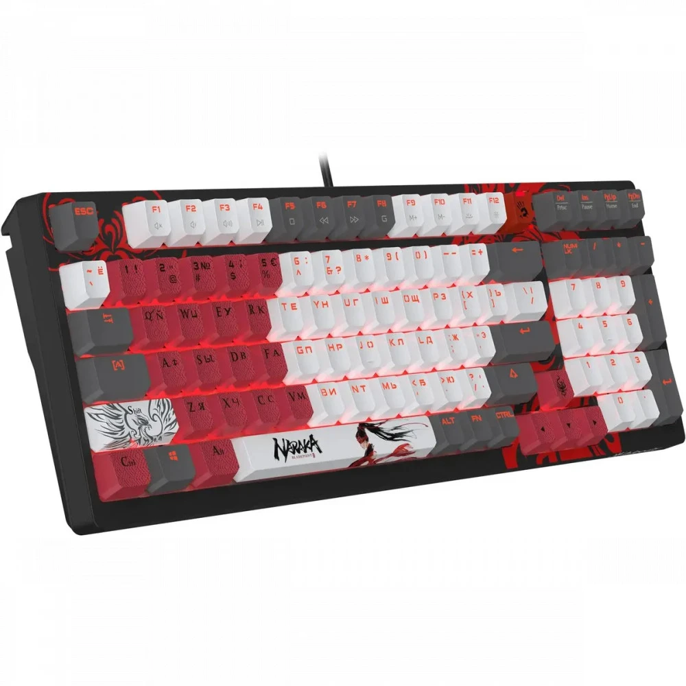 Клавиатура A4Tech Bloody S98 Naraka BLMS Plus S98 NARAKA BLMS RED PLUS Проводная, USB
