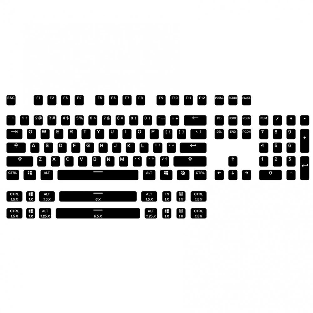 Аксессуар для ПК и Ноутбука SteelSeries PrismCAPS Black- US 60200