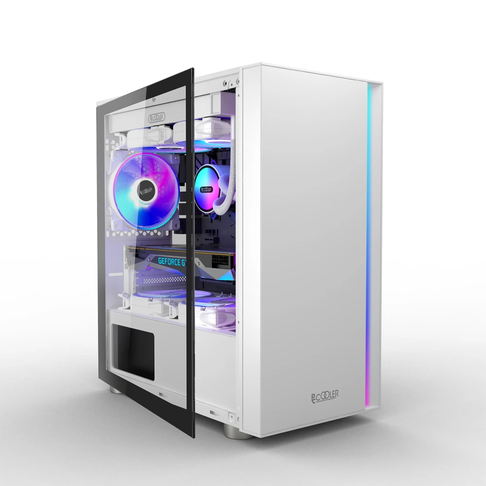 Корпус PCcooler LM300 ARGB LM300 ARGB WH Mid-Tower