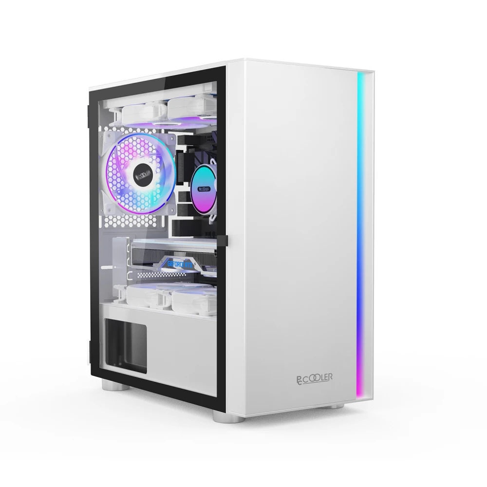 Корпус PCcooler LM300 ARGB LM300 ARGB WH Mid-Tower