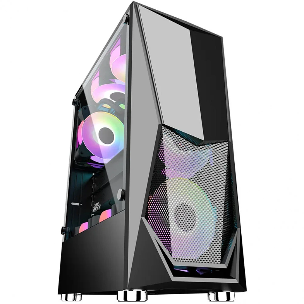 Корпус 1STPLAYER DK-3-BK-1F5M-2F5S Mid-Tower