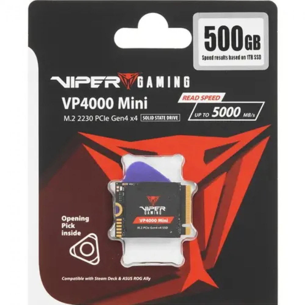Жесткий диск Patriot VP4000 VP4000M500GM23 SSD (твердотельные), 500 ГБ, M.2, PCIe