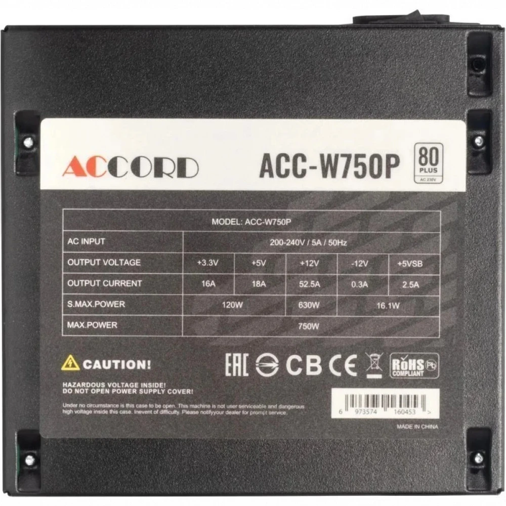 Блок питания Accord ACC-W750P 750 Вт
