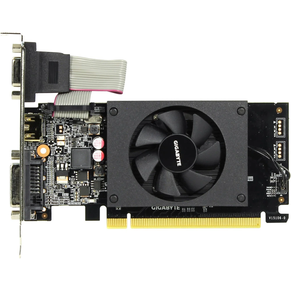 Видеокарта Gigabyte GT 710 2 Гб DDR3 GV-N710D3-2GL 2 ГБ
