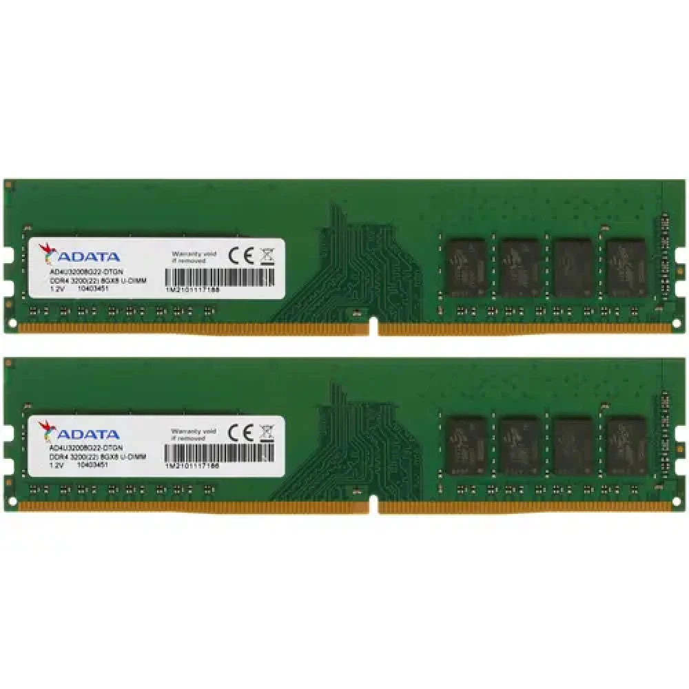 ОЗУ ADATA Premier AD4U32008G22-DTGN DIMM, DDR4, 16 Гб (2 х 8 Гб), 3200 МГц