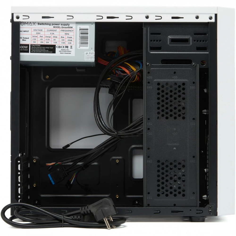 Корпус Qmax M220W WHITE M220W (White) Mini-Tower
