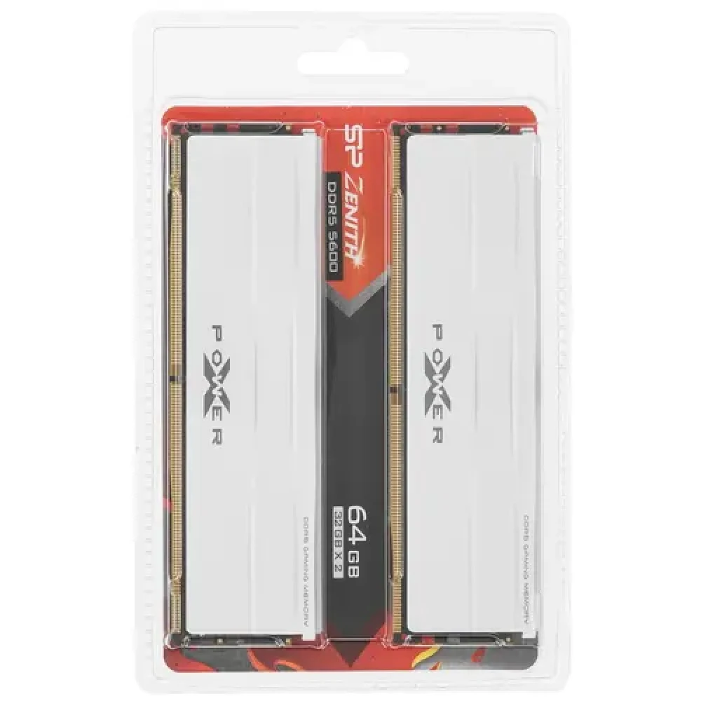 ОЗУ Silicon Power Xpower Zenith SP064GXLWU560FDG DIMM, DDR5, 64 Гб (2 х 32 Гб), 5600 МГц