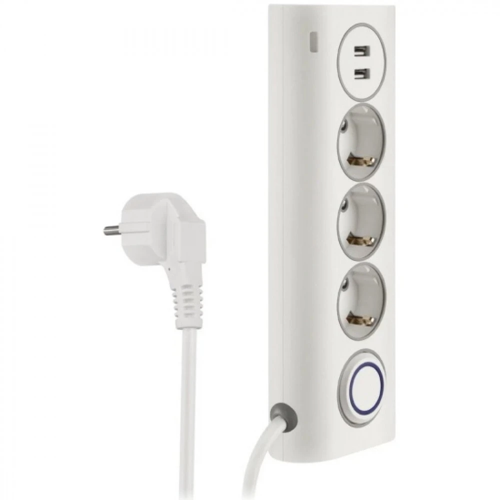 Сетевой фильтр Rombica NEO WC3U White PSE-003
