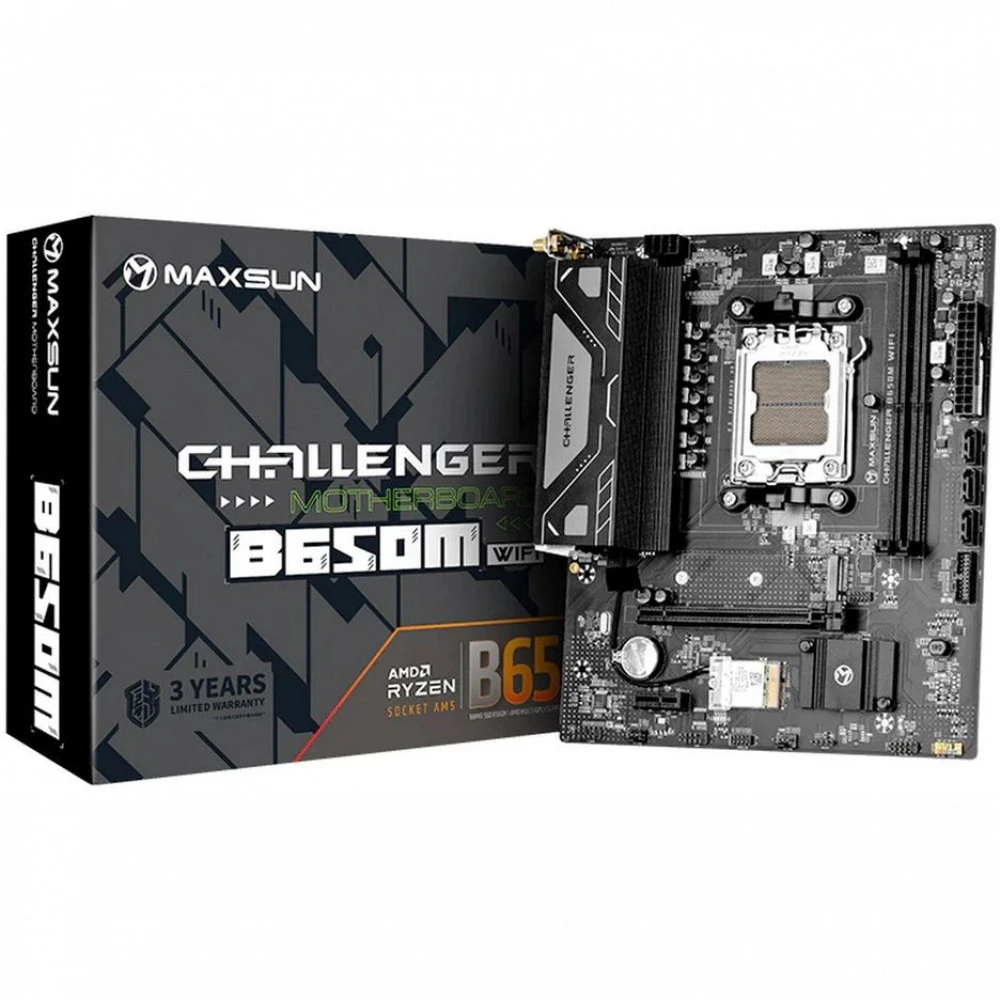 Материнская плата Maxsun  Challenger B650M WIFI MS-Challenger B650M WIFI Mini-ATX, AMD AM5