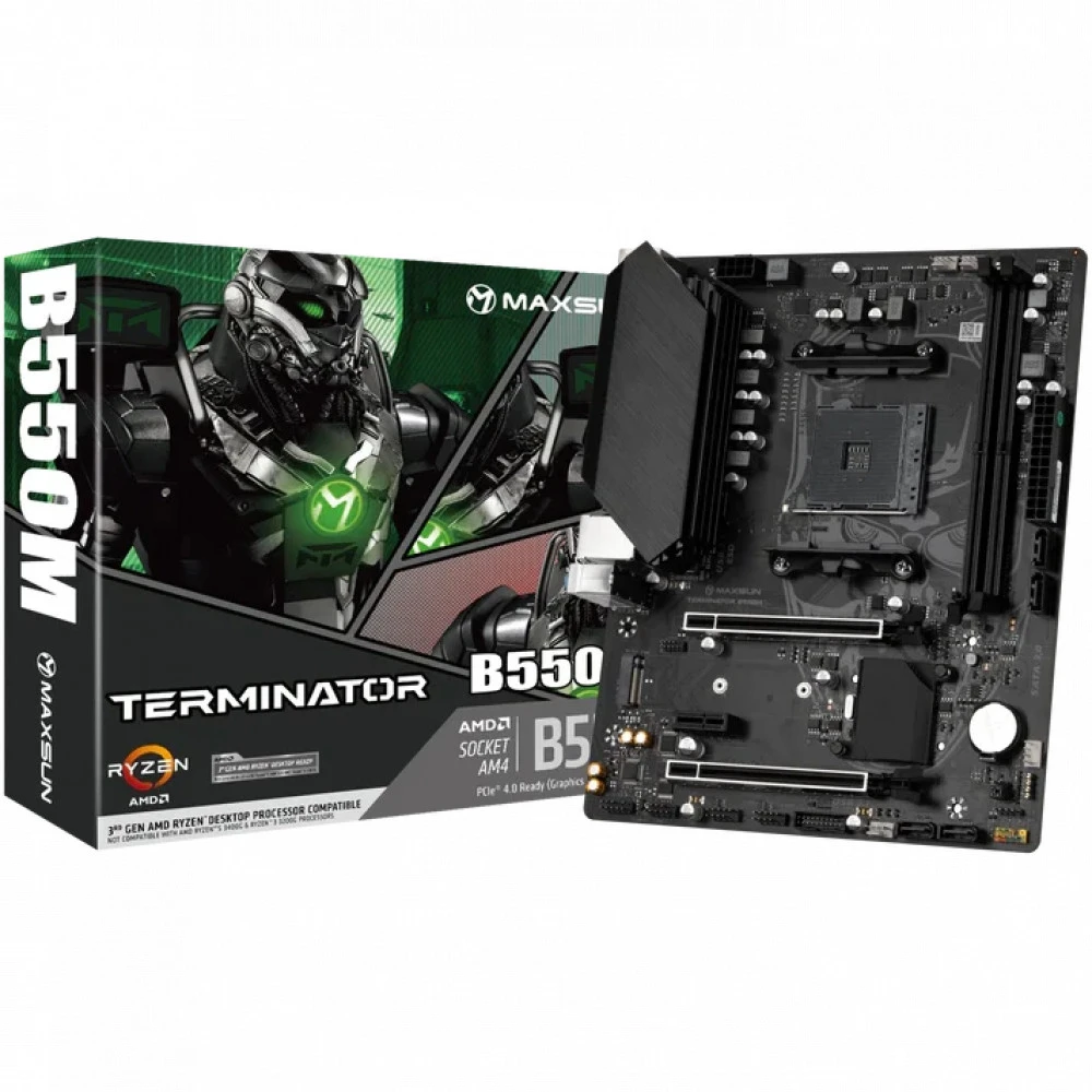 Материнская плата Maxsun Terminator B550M MS-Terminator B550M Micro-ATX, AMD AM4