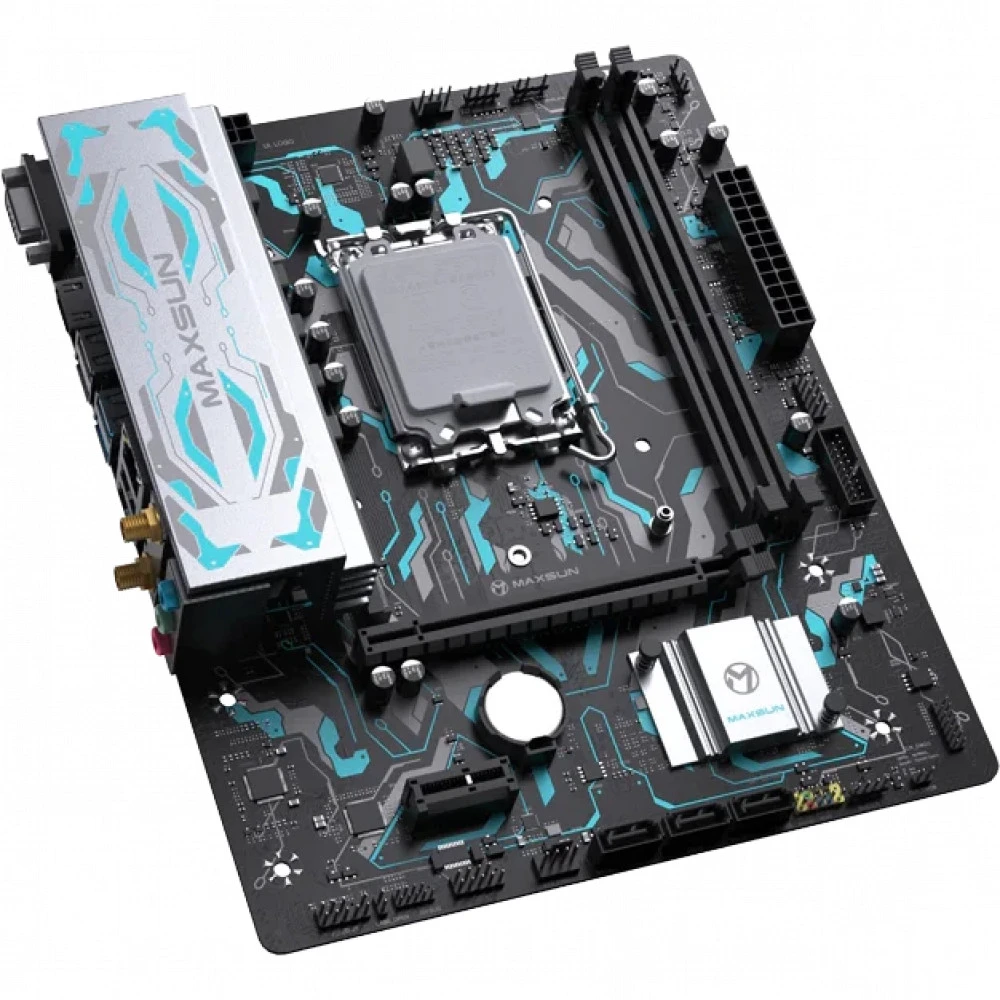 Материнская плата Maxsun  B760M GAMING WIFI GANK MS-B760M GAMING WIFI GANK Micro-ATX, LGA 1700