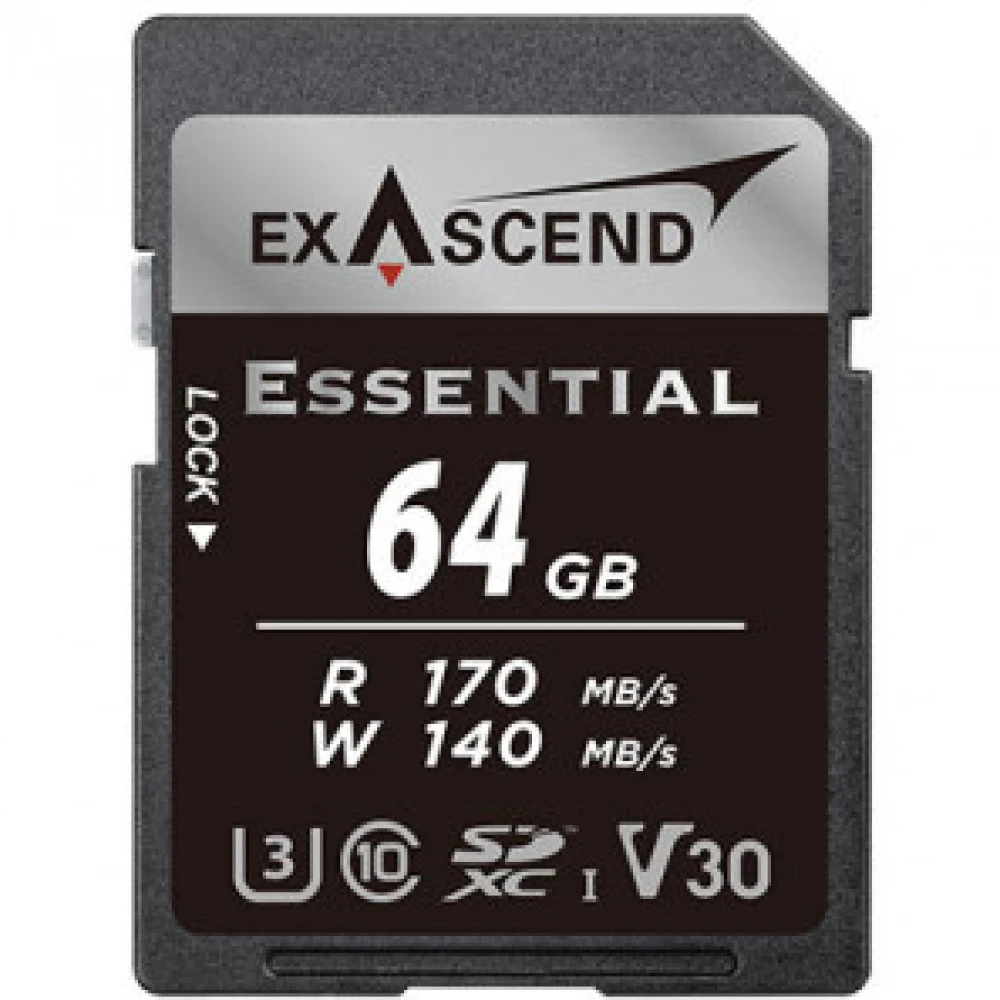 Флеш (Flash) карты Exascend Essential EX64GSDU1-S 64 ГБ