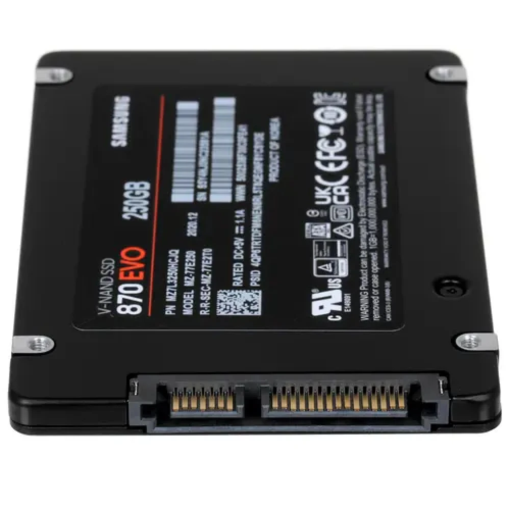 Жесткий диск Samsung 870 EVO MZ-77E250BW-NNC-011 SSD (твердотельные), 250 ГБ, 2.5 дюйма, SATA