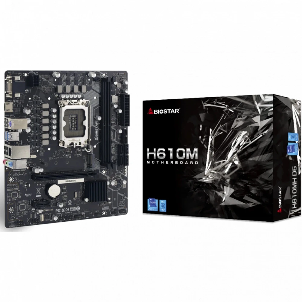 Материнская плата BIOSTAR H610MH D5 Micro-ATX, LGA 1700