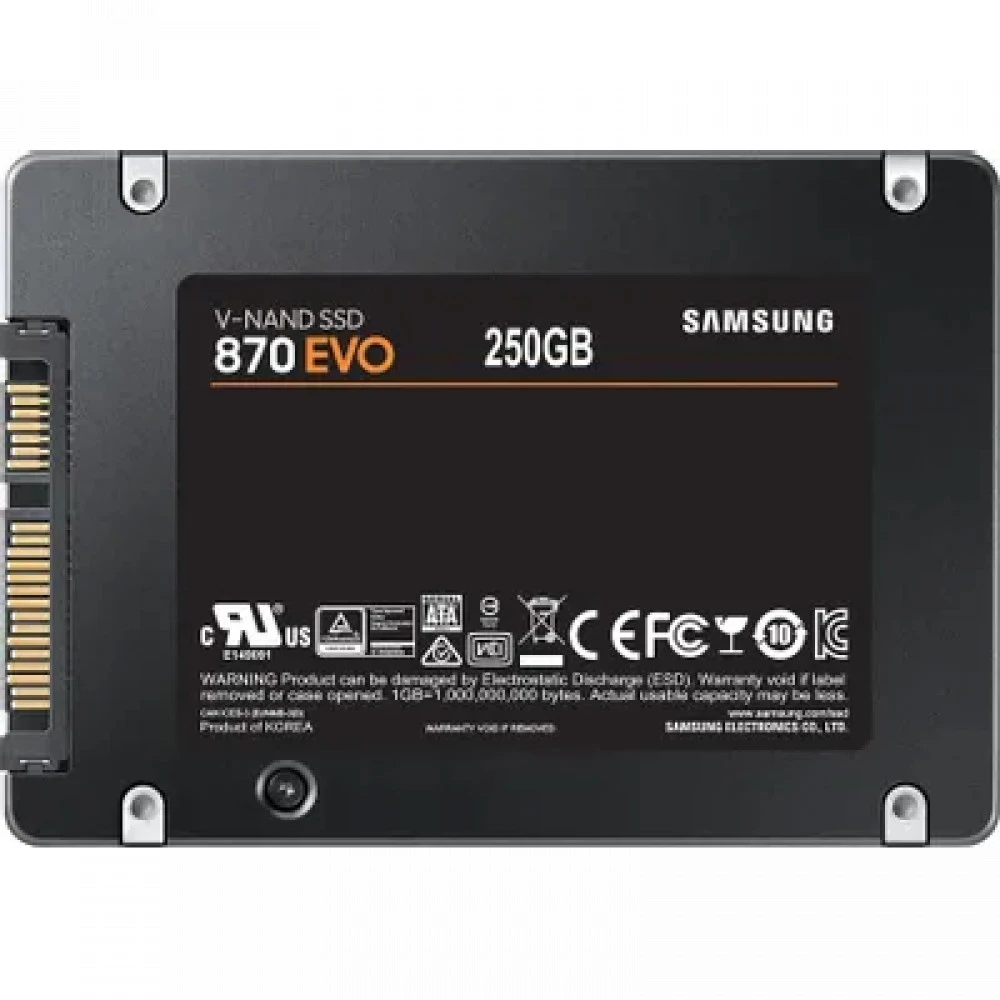 Жесткий диск Samsung 870 EVO MZ-77E250BW-NNC-012 SSD (твердотельные), 250 ГБ, 2.5 дюйма, SATA