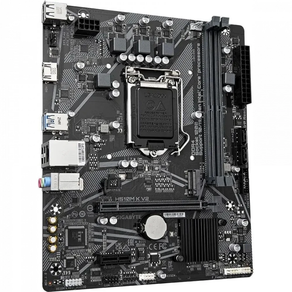 Материнская плата Gigabyte H510M K V2 H510M K V2 (REV 2.0) DUBL 176279 Micro-ATX, LGA 1200