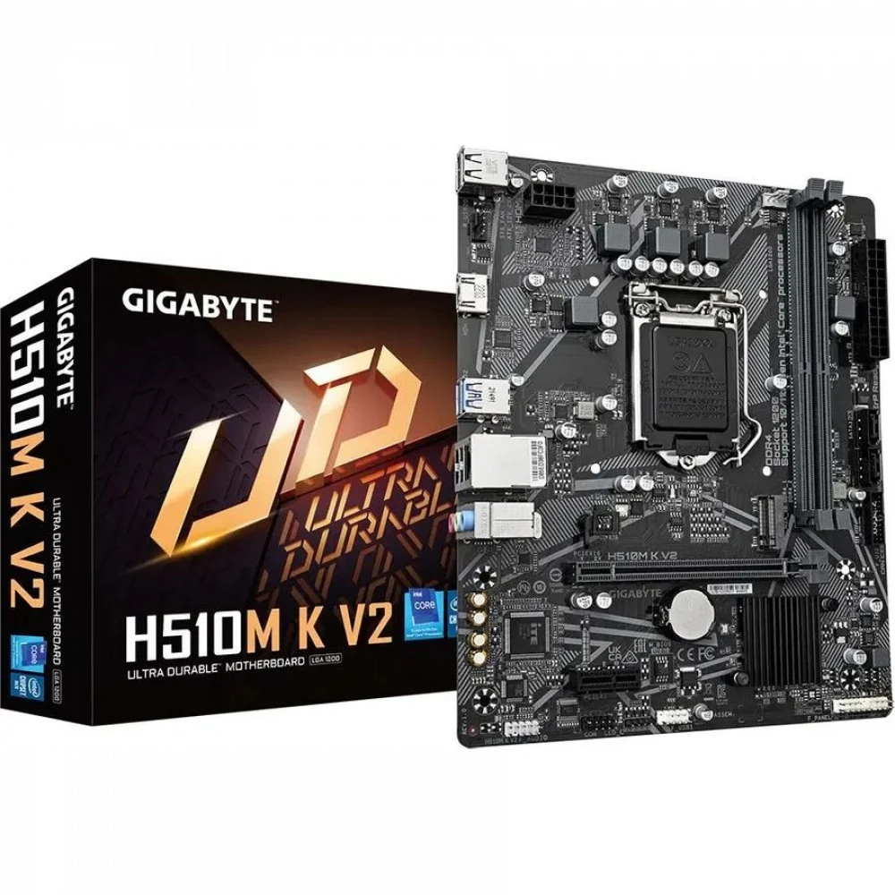 Материнская плата Gigabyte H510M K V2 H510M K V2 (REV 2.0) DUBL 176279 Micro-ATX, LGA 1200