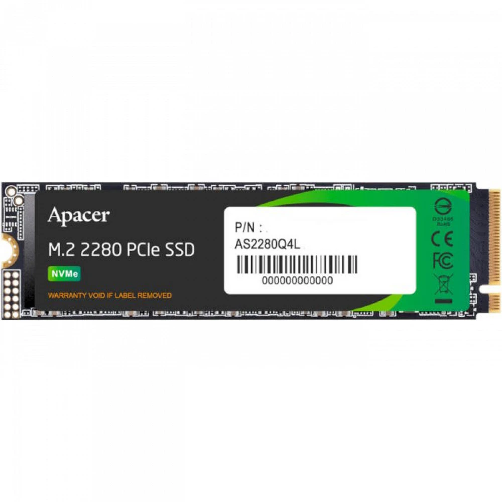 Жесткий диск Apacer AS2280Q4L AP1TBAS2280Q4L-1 SSD (твердотельные), 1 ТБ, M.2, PCIe
