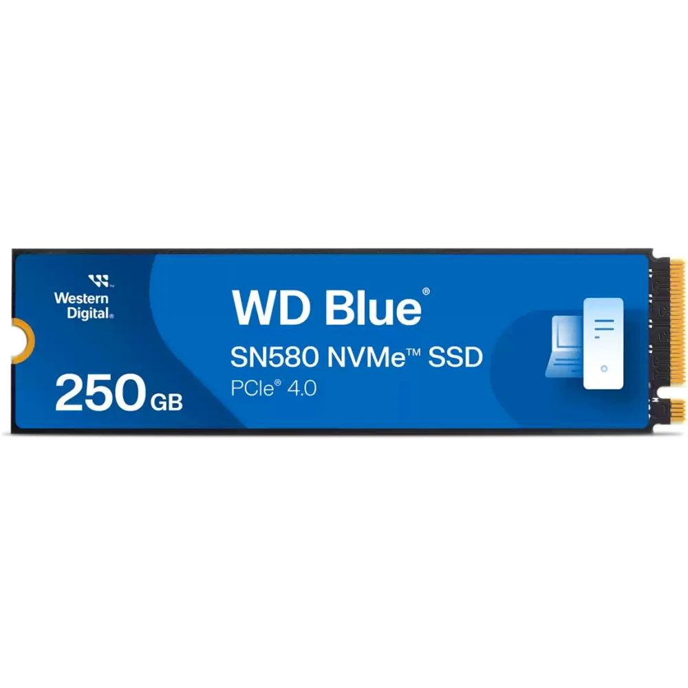 Жесткий диск Western Digital SN580 WDS250G3B0E SSD (твердотельные), 250 ГБ, M.2, PCIe