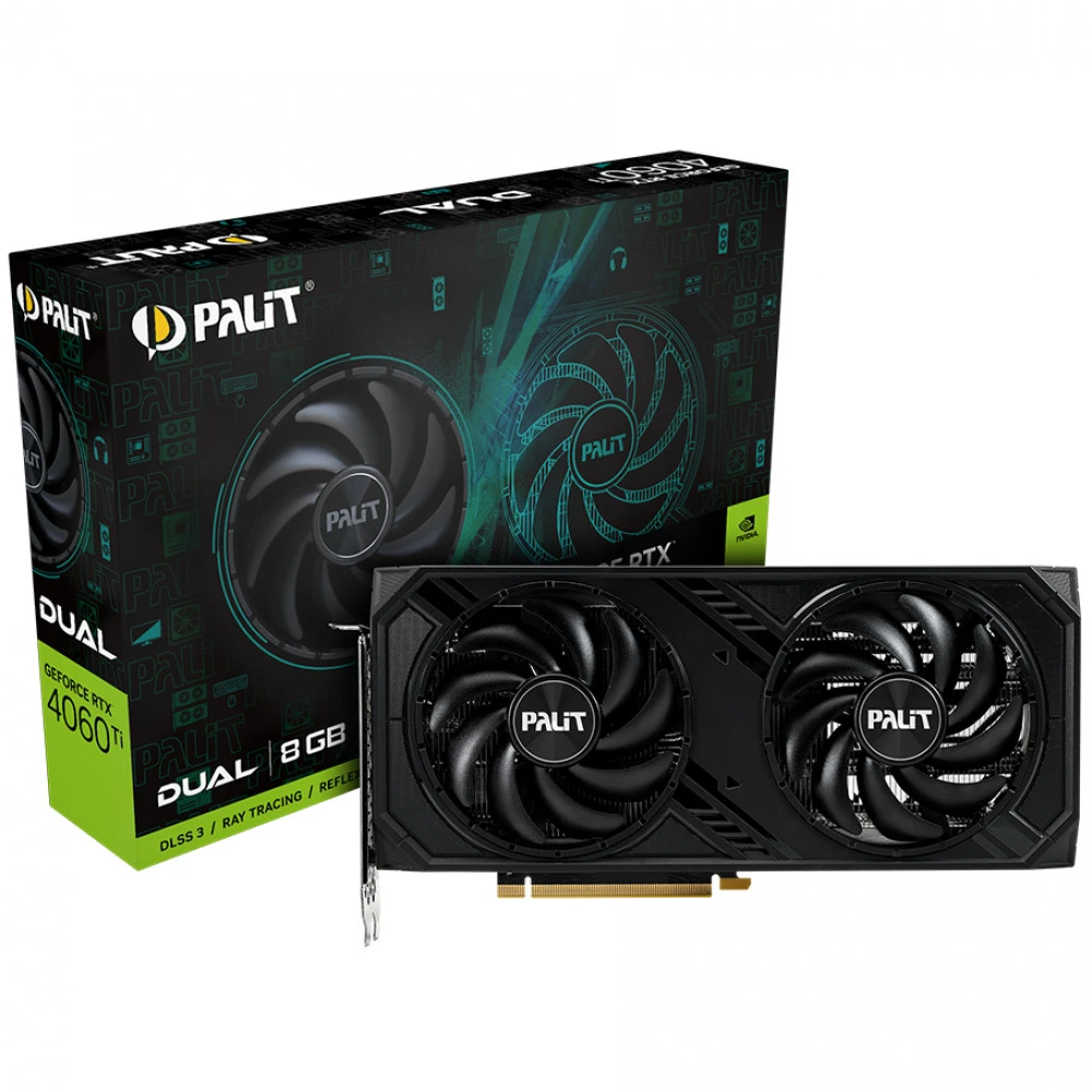 Видеокарта Palit RTX 4060Ti DUAL 8G V1 NE6406T019P1-1048D 8 ГБ