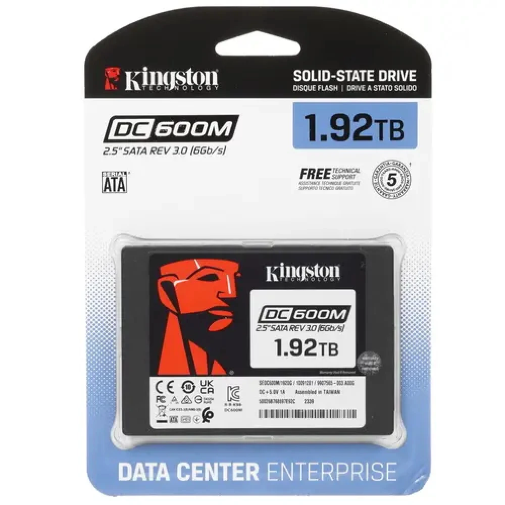 Жесткий диск Kingston DC600M SEDC600M SSD (твердотельные), 1920 ГБ, 2.5 дюйма, SATA