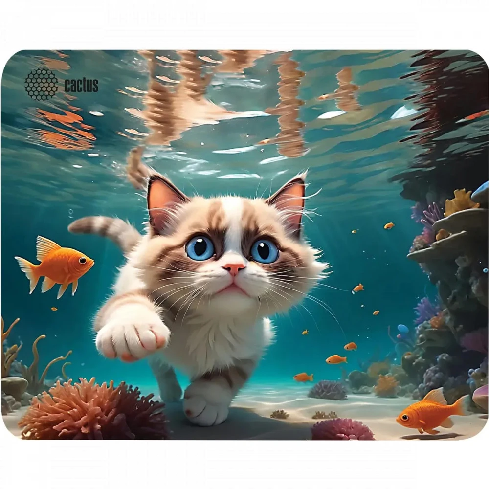 Коврик для мышки Cactus Fish Cat CS-MP-D15M