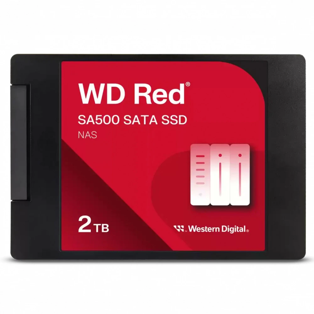 Жесткий диск Western Digital Red SA500 NAS WDS200T2R0A SSD (твердотельные), 2 ТБ, 2.5 дюйма, SATA