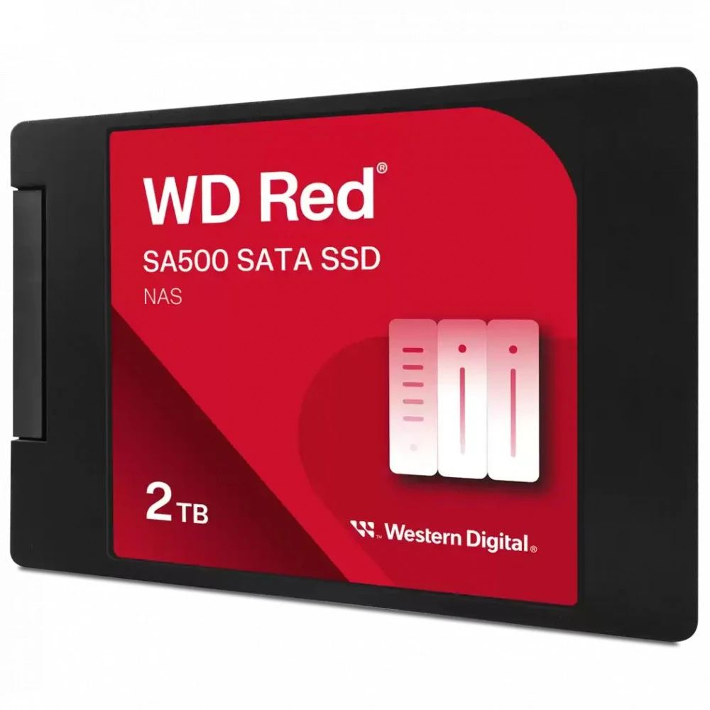 Жесткий диск Western Digital Red SA500 NAS WDS200T2R0A SSD (твердотельные), 2 ТБ, 2.5 дюйма, SATA