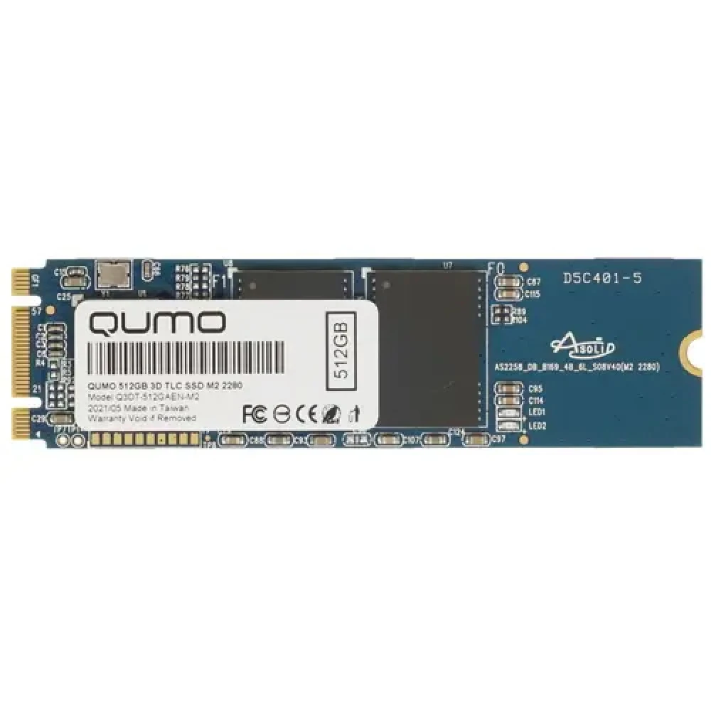Жесткий диск Qumo Q3DT Q3DT-512GAEN-NM2 SSD (твердотельные), 512 ГБ, M.2, PCIe