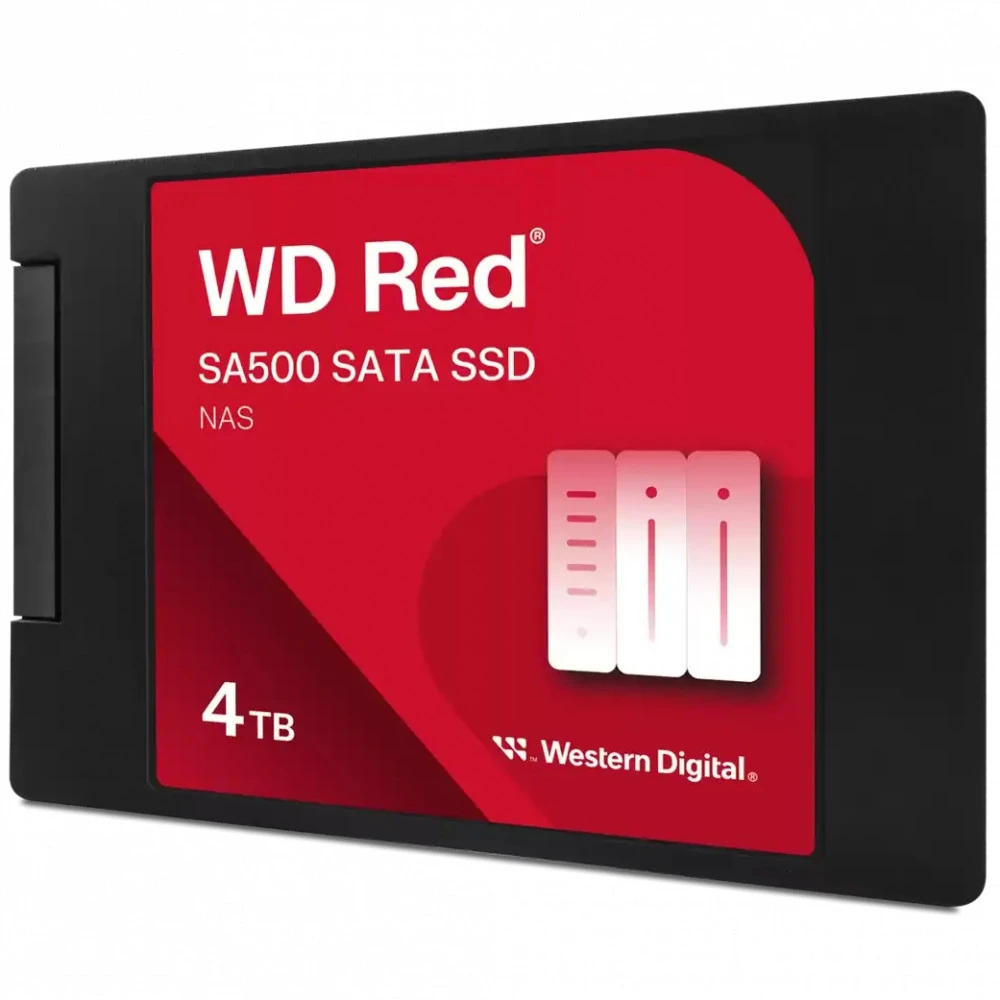 Жесткий диск Western Digital Red SA500 NAS WDS400T2R0A SSD (твердотельные), 4 ТБ, 2.5 дюйма, SATA