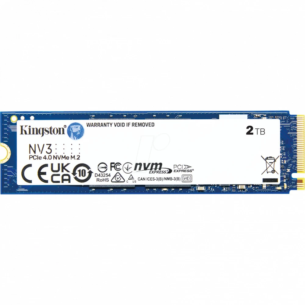 Жесткий диск Kingston NV3 SNV3S/2000G SSD (твердотельные), 2 ТБ, M.2, PCIe