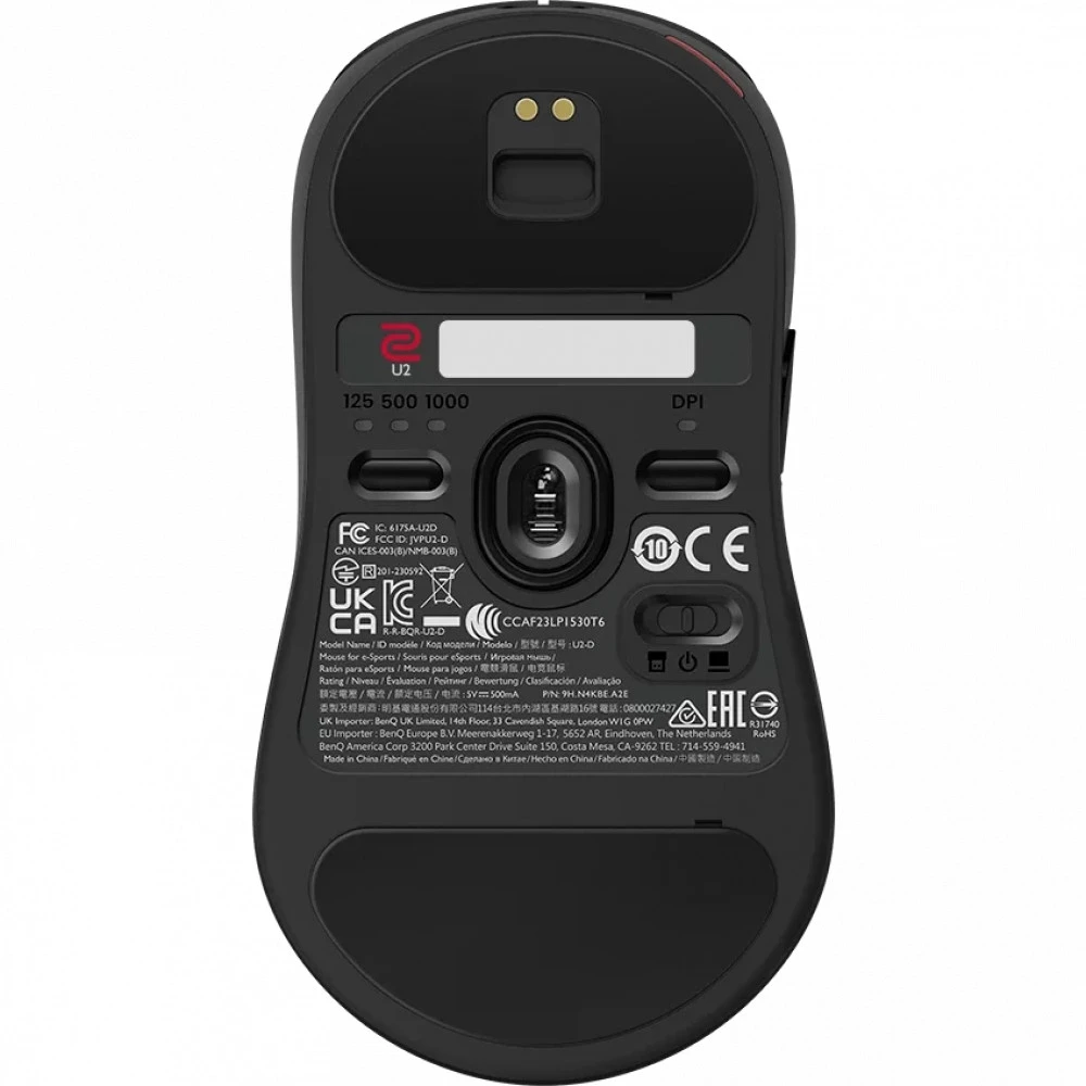 Мышь ZOWIE U2 Wireless Black 9H.N4KBE.A2E