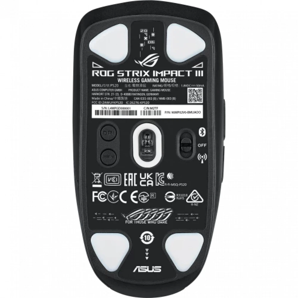Мышь Asus ROG STRIX IMPACT III WL Black 90MP03D0-BMUA00