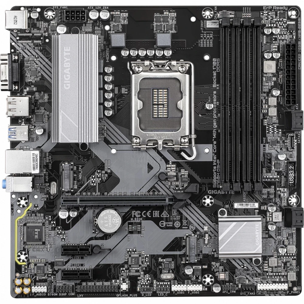 Материнская плата Gigabyte B760M D3HP Micro-ATX, LGA 1700