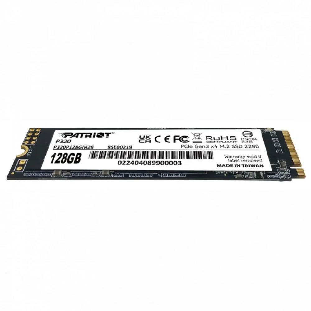 Жесткий диск Patriot 128GB P320 P320P128GM28 SSD (твердотельные), 120 ГБ, M.2, PCIe