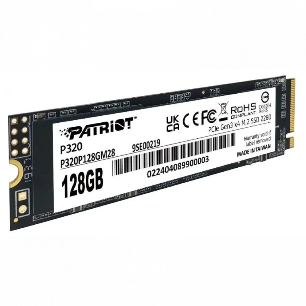 Жесткий диск Patriot 128GB P320 P320P128GM28 SSD (твердотельные), 120 ГБ, M.2, PCIe