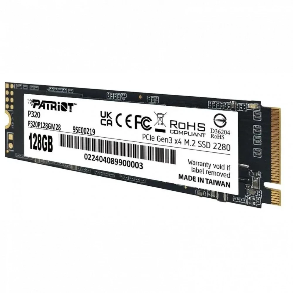 Жесткий диск Patriot 128GB P320 P320P128GM28 SSD (твердотельные), 120 ГБ, M.2, PCIe