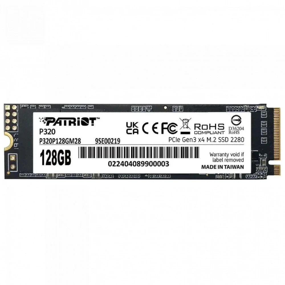 Жесткий диск Patriot 128GB P320 P320P128GM28 SSD (твердотельные), 120 ГБ, M.2, PCIe