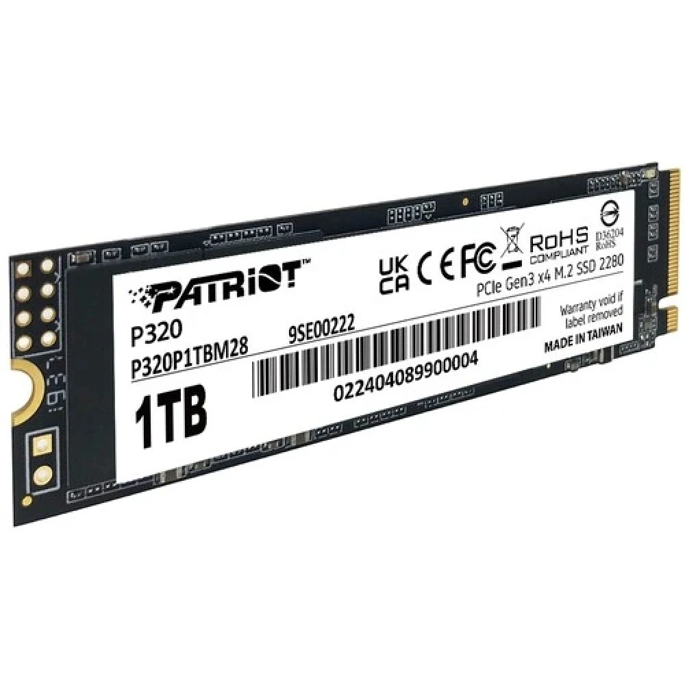 Жесткий диск Patriot P320 P320P1TBM28 SSD (твердотельные), 1 ТБ, M.2, PCIe