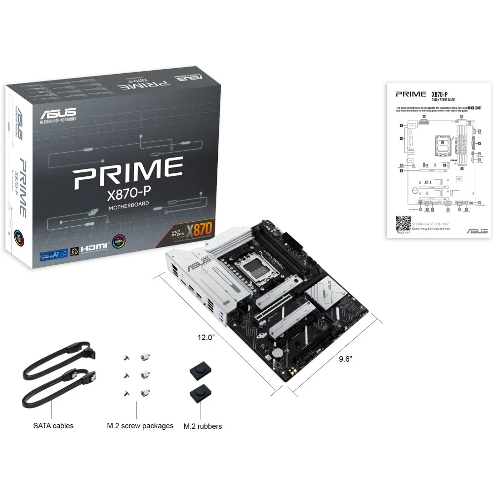 Материнская плата Asus ASUS PRIME X870-P 90MB1IT0-M0EAY0 ATX, AMD AM5