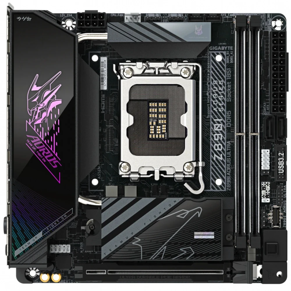 Материнская плата Gigabyte Z890I AORUS ULTRA Mini-ATX, LGA 1851