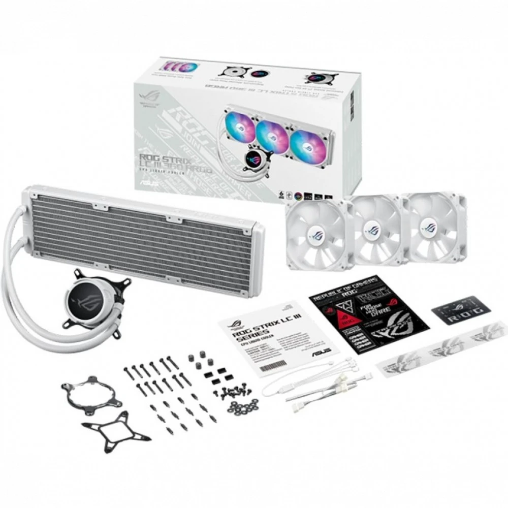 Система охлаждения Asus ROG STRIX LC III 360 ARGB WHT 90RC00T2-M0UAY0 Для процессора
