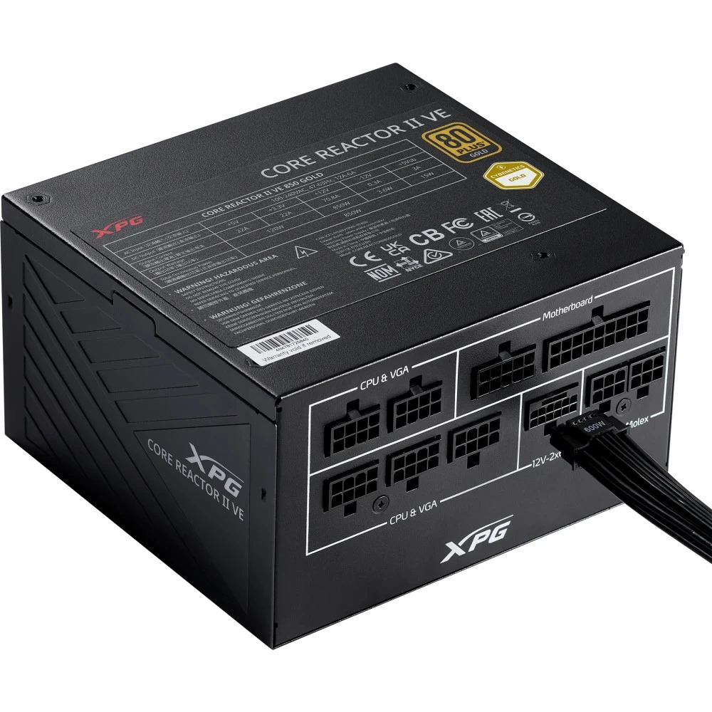 Блок питания XPG CORE REACTOR II VE COREREACTORIIVE850G-BKCEU 850 Вт