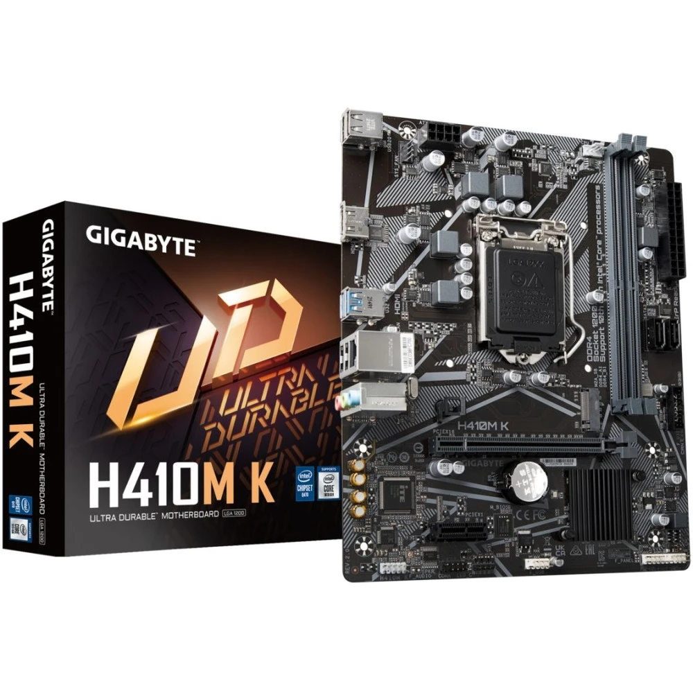 Материнская плата Gigabyte H410M K 2.0, RTL Micro-ATX, LGA 1200
