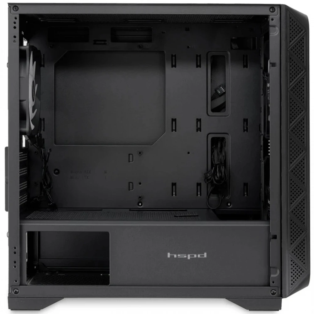 Корпус HSPD M321-TGBK-ARGB Mini-Tower