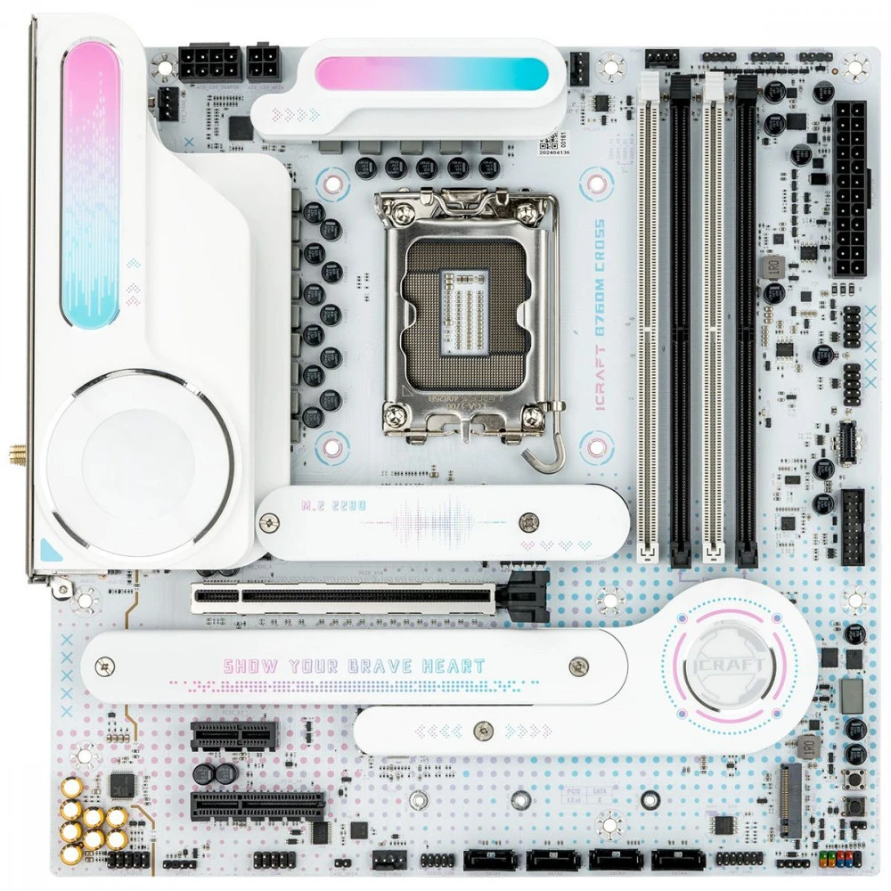 Материнская плата Maxsun  MS-iCraft B760M CROSS 6940709660416 Micro-ATX, LGA 1700