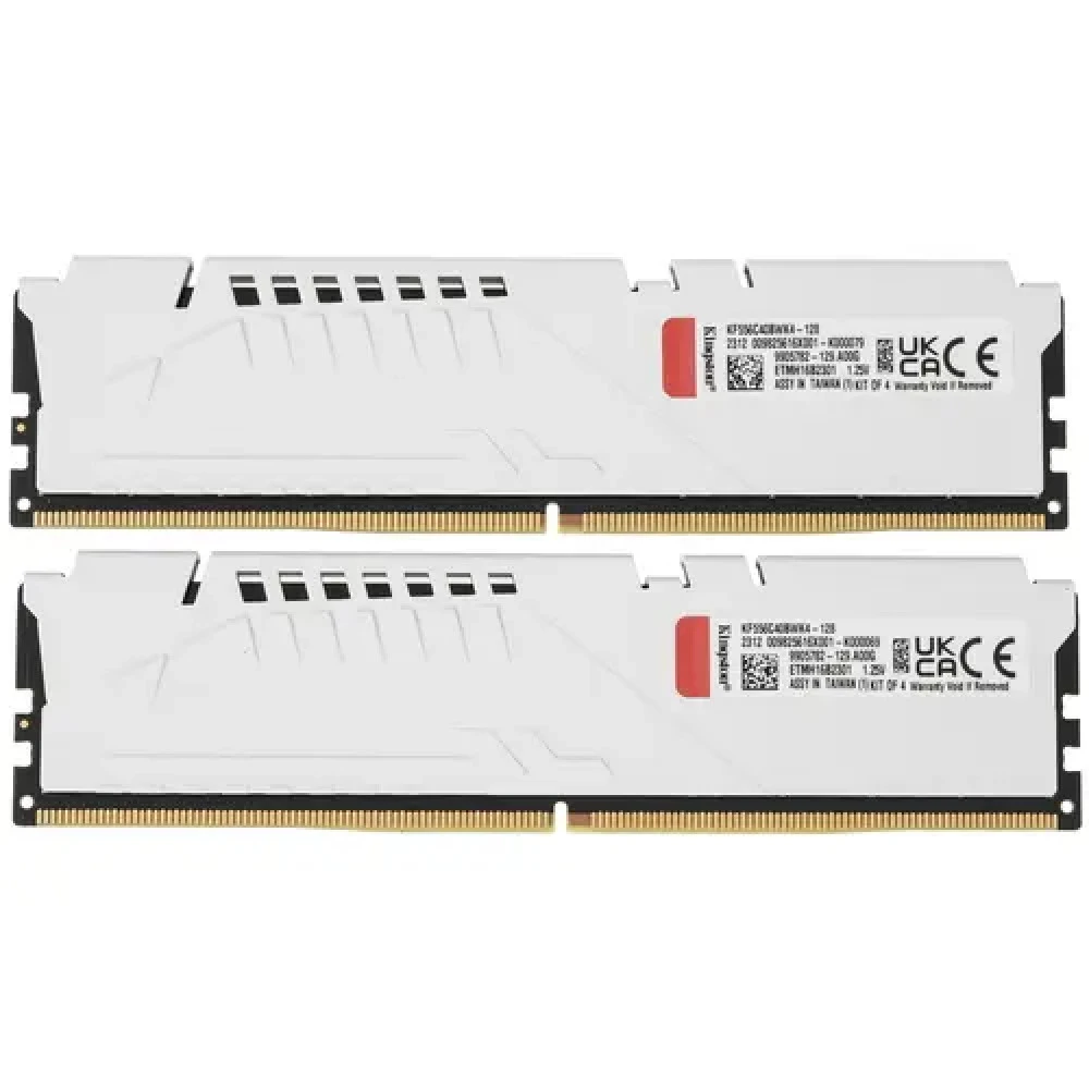 ОЗУ Kingston FURY Beast White KF556C40BWK4-128 DIMM, DDR5, 128 Гб (4 х 32 Гб), 5600 МГц