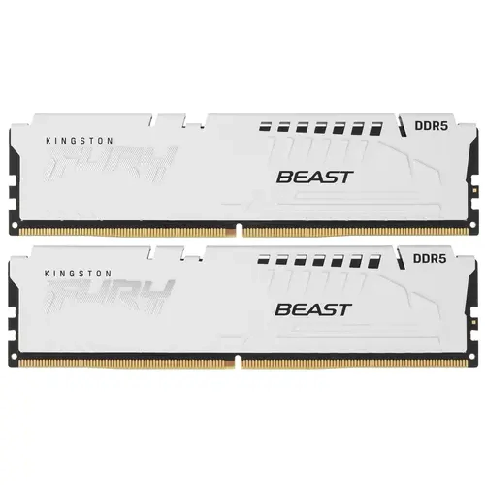 ОЗУ Kingston FURY Beast White KF556C40BWK4-128 DIMM, DDR5, 128 Гб (4 х 32 Гб), 5600 МГц