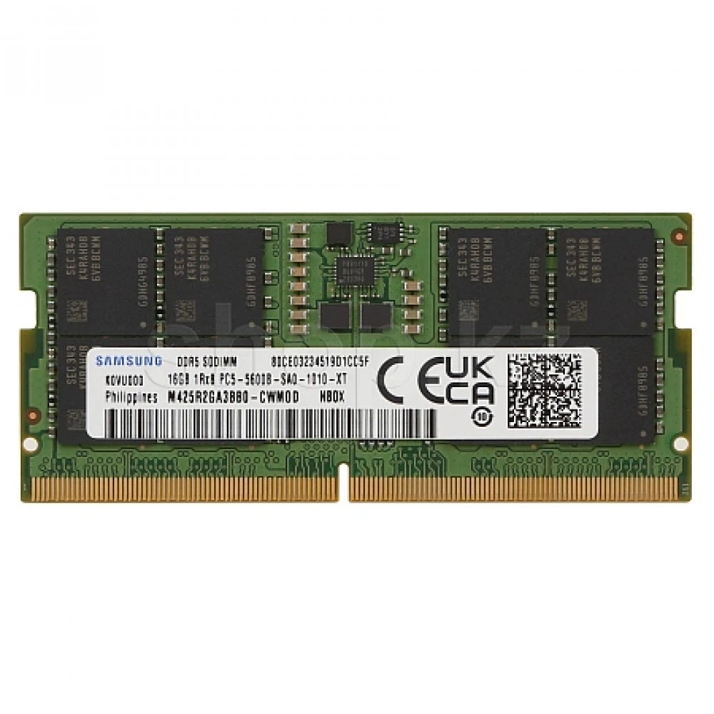 ОЗУ Samsung M425R2GA3BB0 M425R2GA3BB0-CWMOD SO-DIMM, DDR5, 16 Гб, 5600 МГц