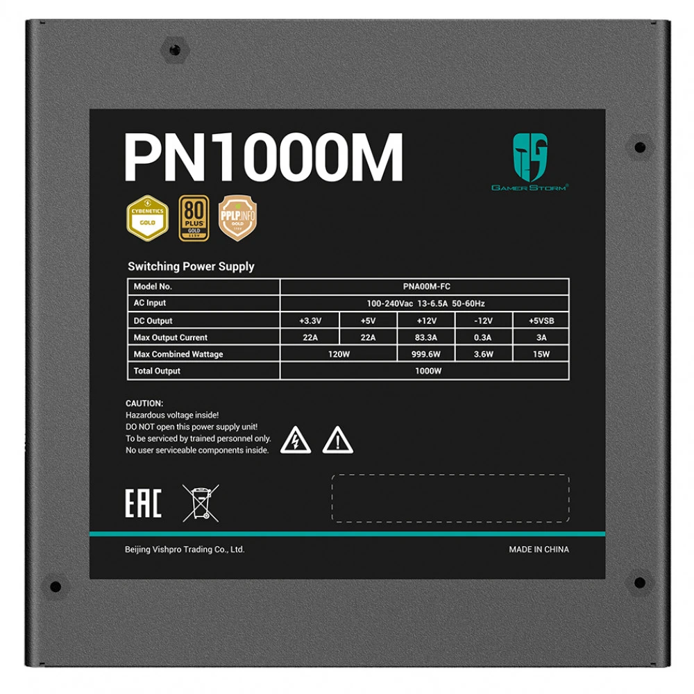 Блок питания GamerStorm PN1000M R-PNA00M-FC0B-WGEU 1200 Вт